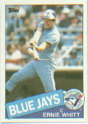 1985 Topps Baseball Cards      128     Ernie Whitt